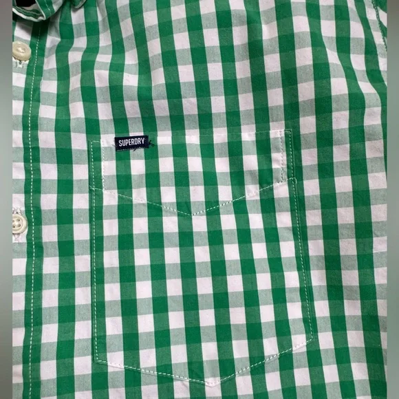 Superdry Green Plaid Men's Shirt - Picture 2 of 10